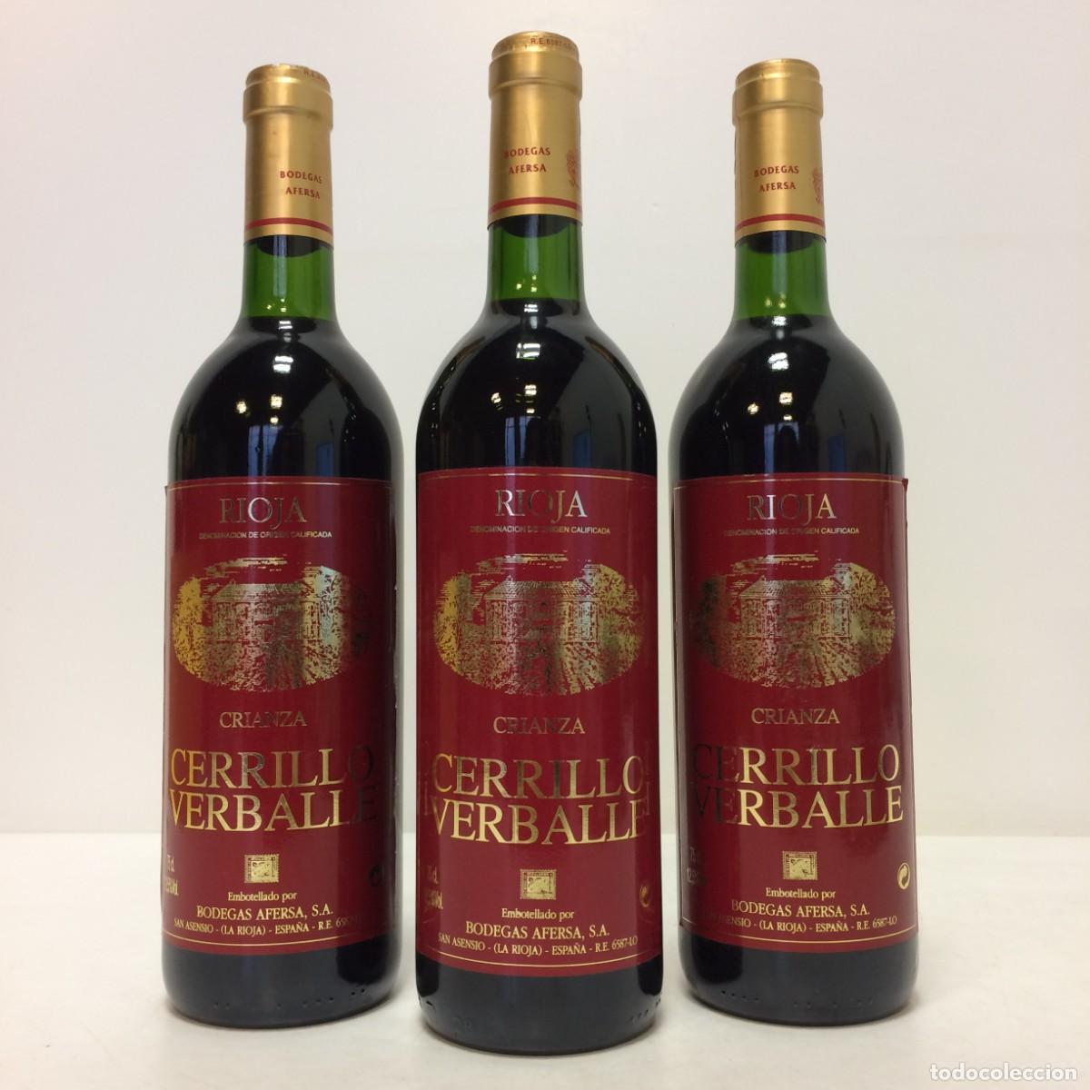 Collection of wines and liquors: Vino: 1998 Cerrillo Verballe Crianza, Bodegas Afersa (Rioja)