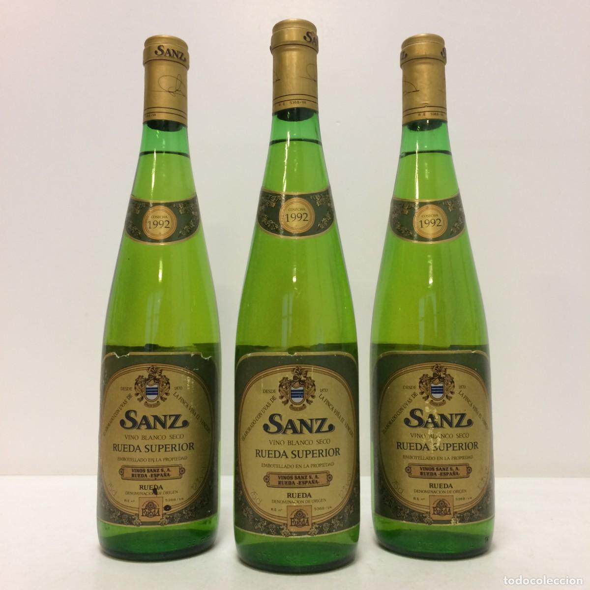 Sammlung von Weinen und Lik&ouml;ren: Vino Blanco: 1992 Sanz Vino Blanco Seco Rueda Superior, Vinos Sanz S.A. (Rueda)