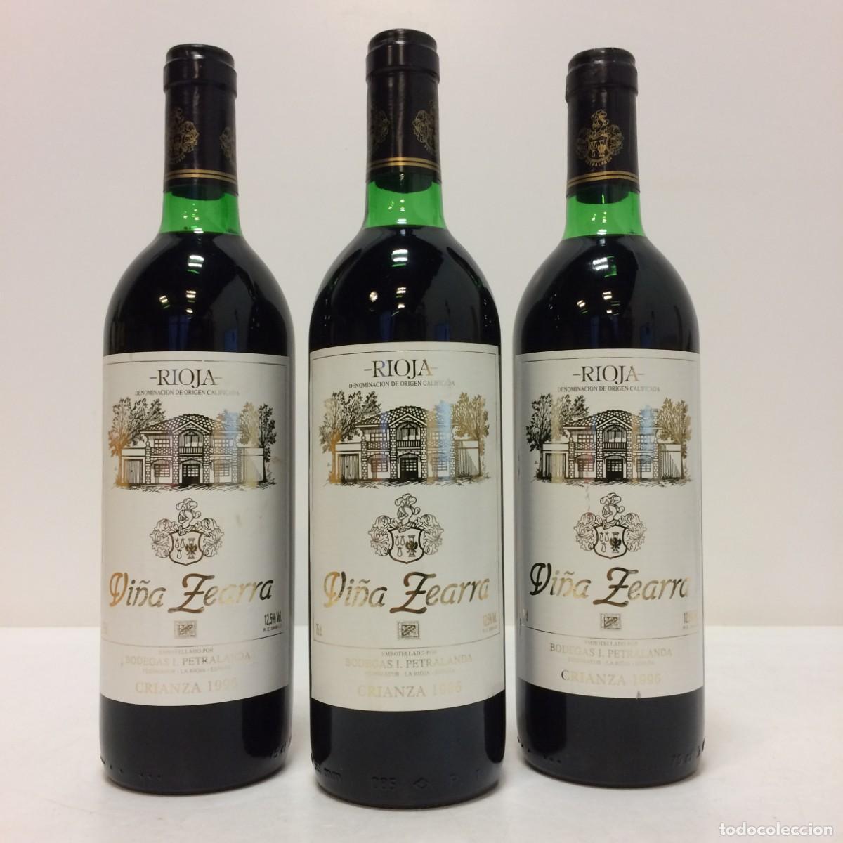 Sammlung von Weinen und Lik&ouml;ren: Vino: 1996 Vi&ntilde;a Zearra Crianza, Bodegas I. Petralanda (Rioja) 3 Botellas