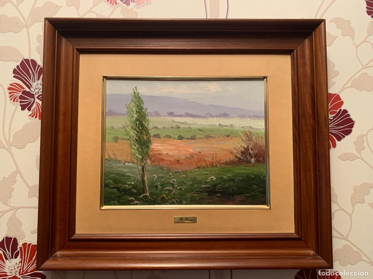 Collection of wines and liquors: CUADROS: OLEO SOBRE TABLA AUTOR R. GOMEZ.