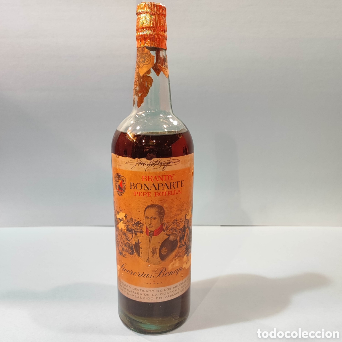 Coleccionismo de vinos y licores: Brandy Bona parte Pepe Botella - Foto 1