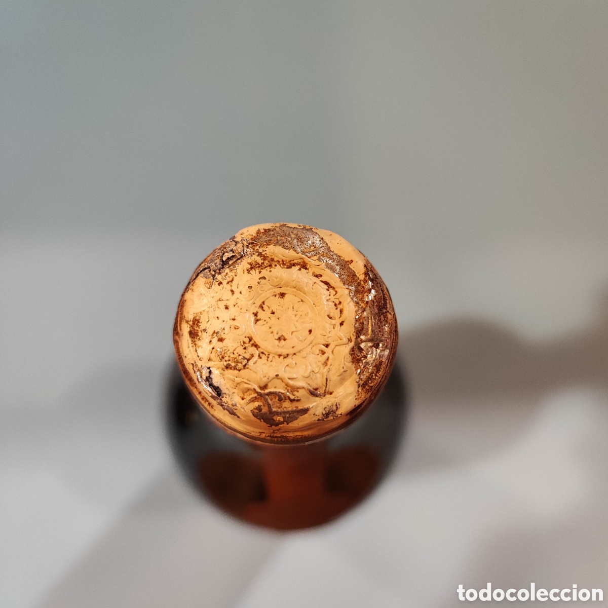 Coleccionismo de vinos y licores: Botella de brandy Edison - Foto 3