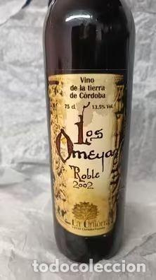 Coleccionismo de vinos y licores: Botella Los Omeya (Roble 2002) - Foto 1