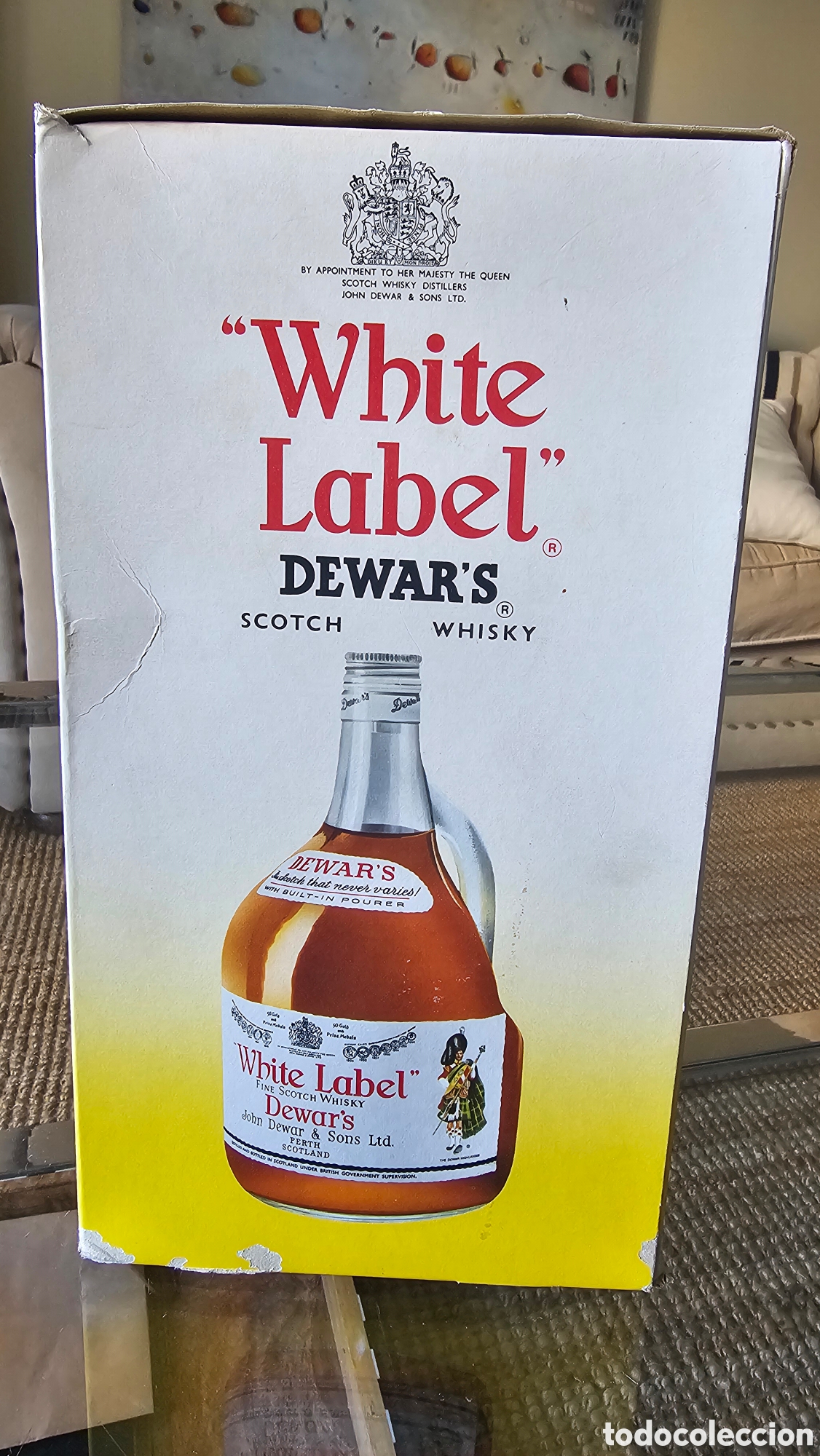 Coleccionismo de vinos y licores: Whisky White Label Dewars 2L