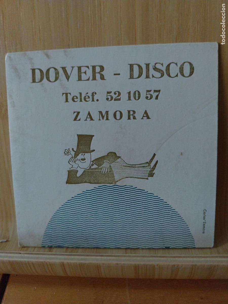 Collection of wines and liquors: DOVER DISCO ZAMORA POSAVASOS COASTER VINTAGE ORIGINAL 9,3 CMS USADO