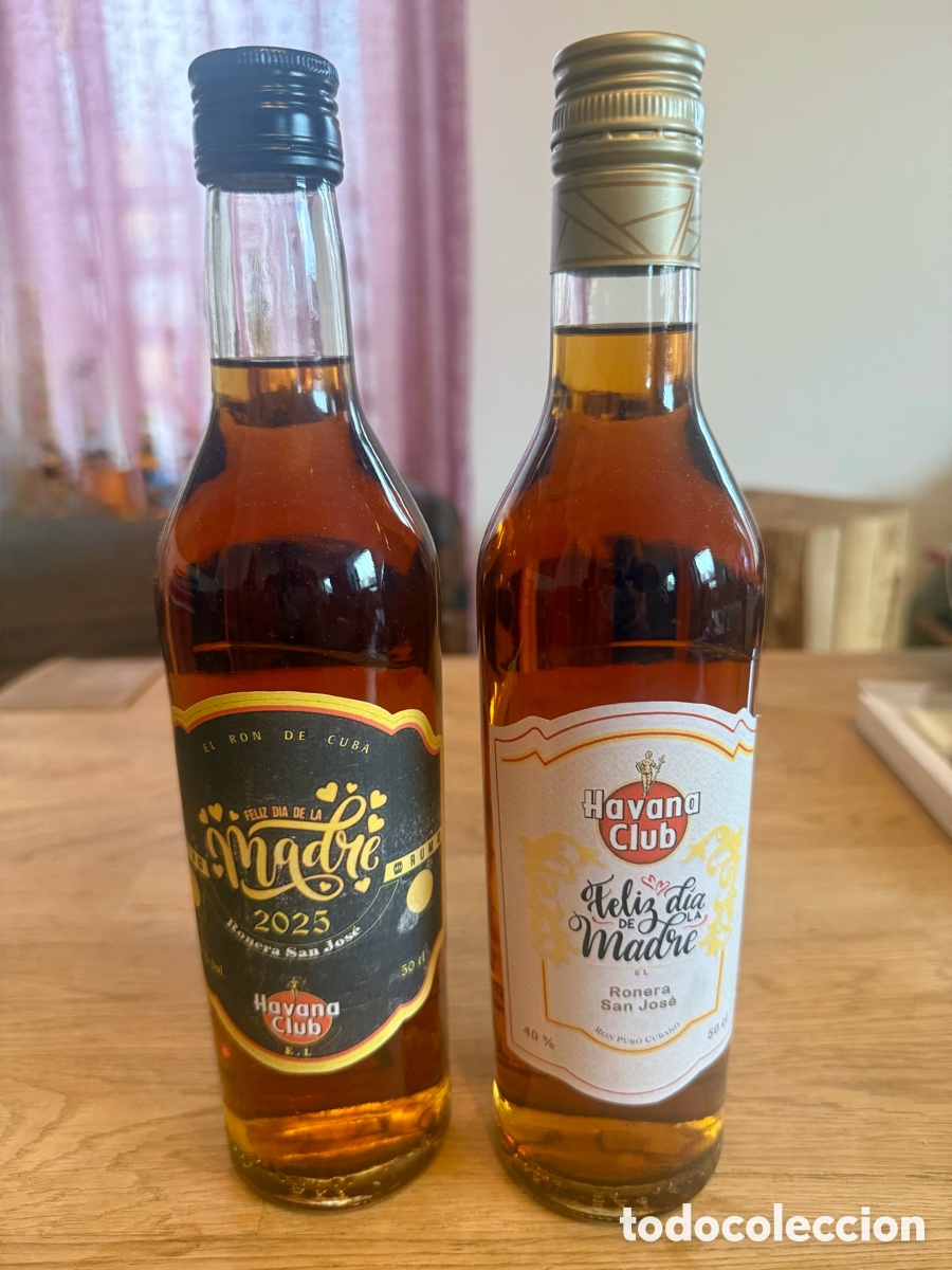 Collectionnisme de vins et liqueurs: Havana Club, Special Feliz Dia de la madre, schwarz und wei&szlig;