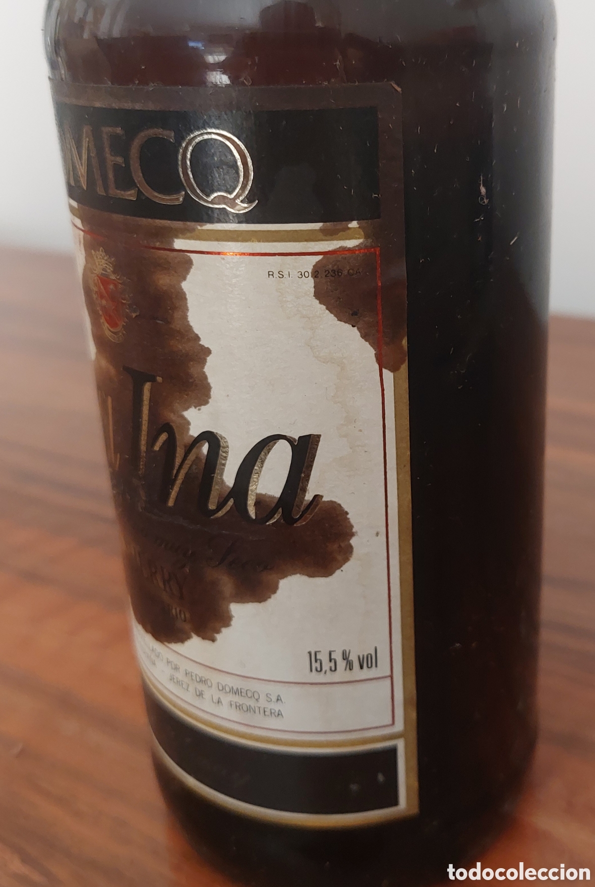 Collection of wines and liquors: Manzanilla La Ina Domecq.