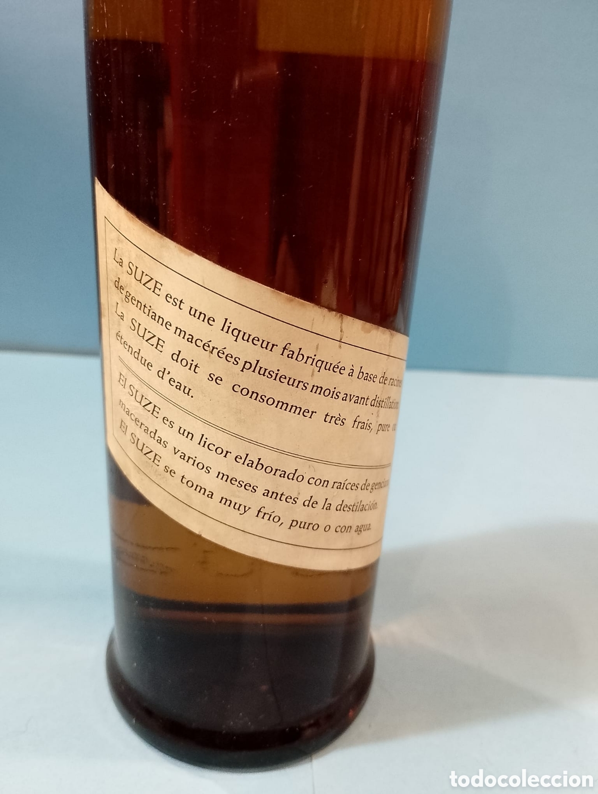 Coleccionismo de vinos y licores: Botella de licor Suze, Pernod. - Foto 3