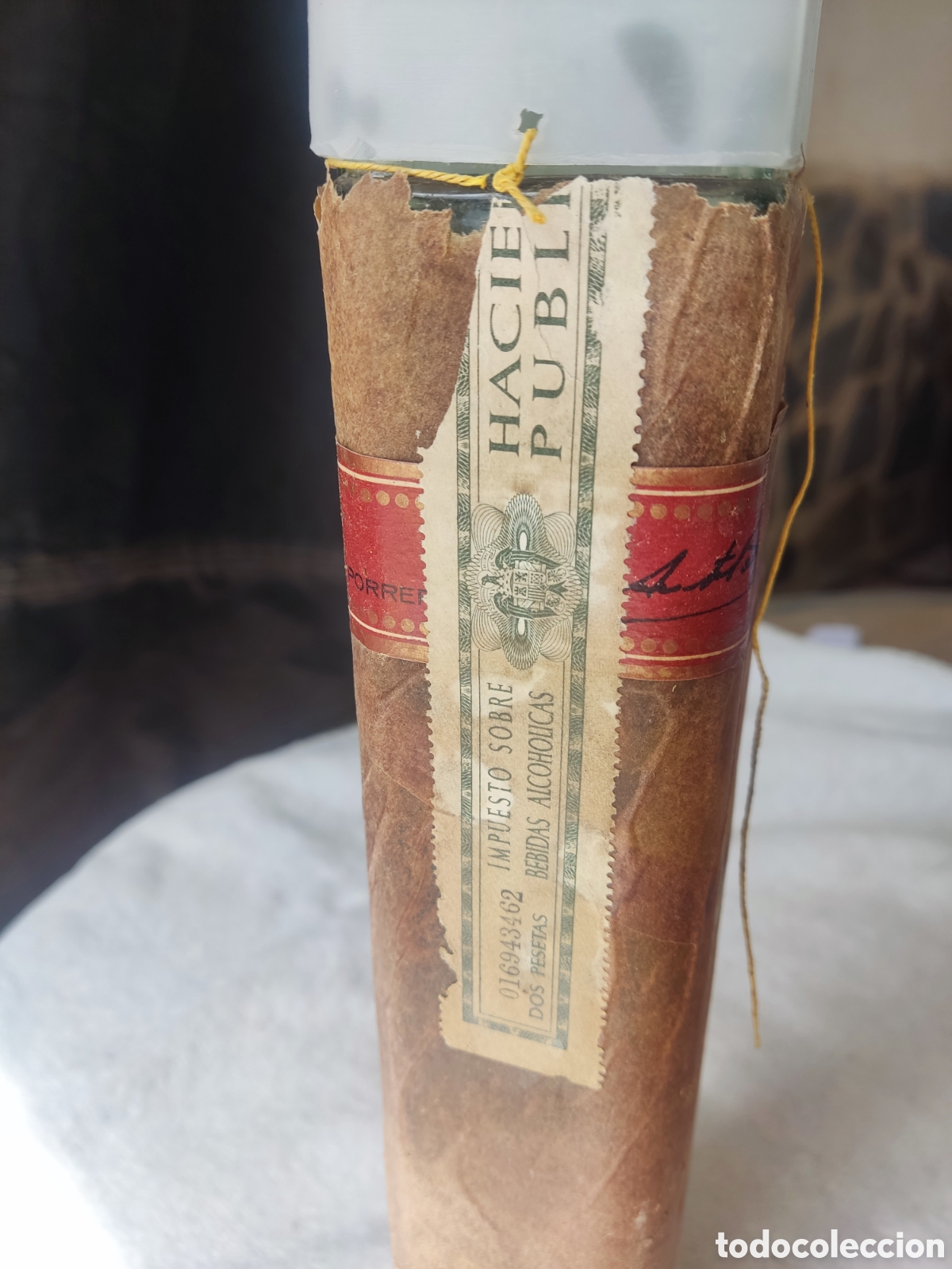 Coleccionismo de vinos y licores: Botella Brandy del Drach - Foto 3