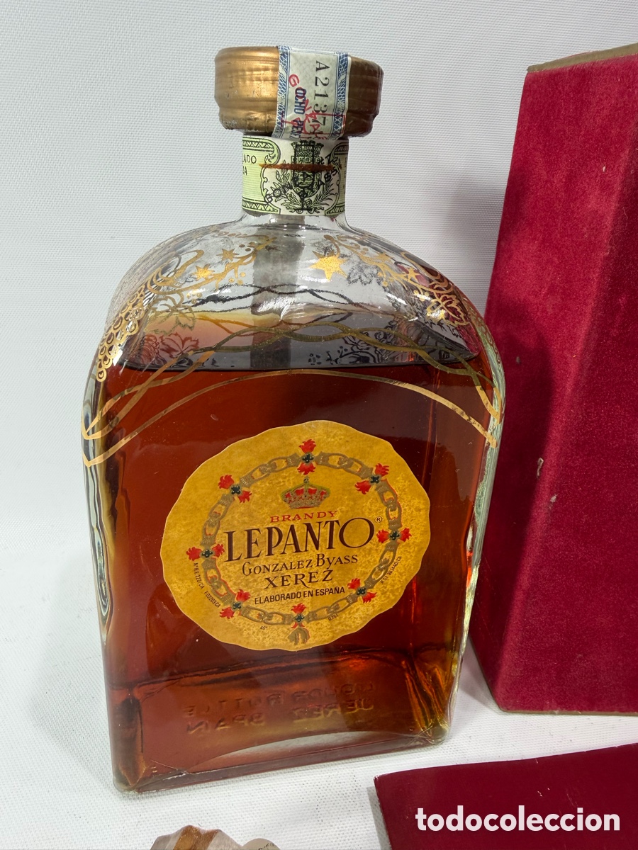 Coleccionismo de vinos y licores: BOTELLA BRANDY DE LUXE LEPANTO - Foto 2