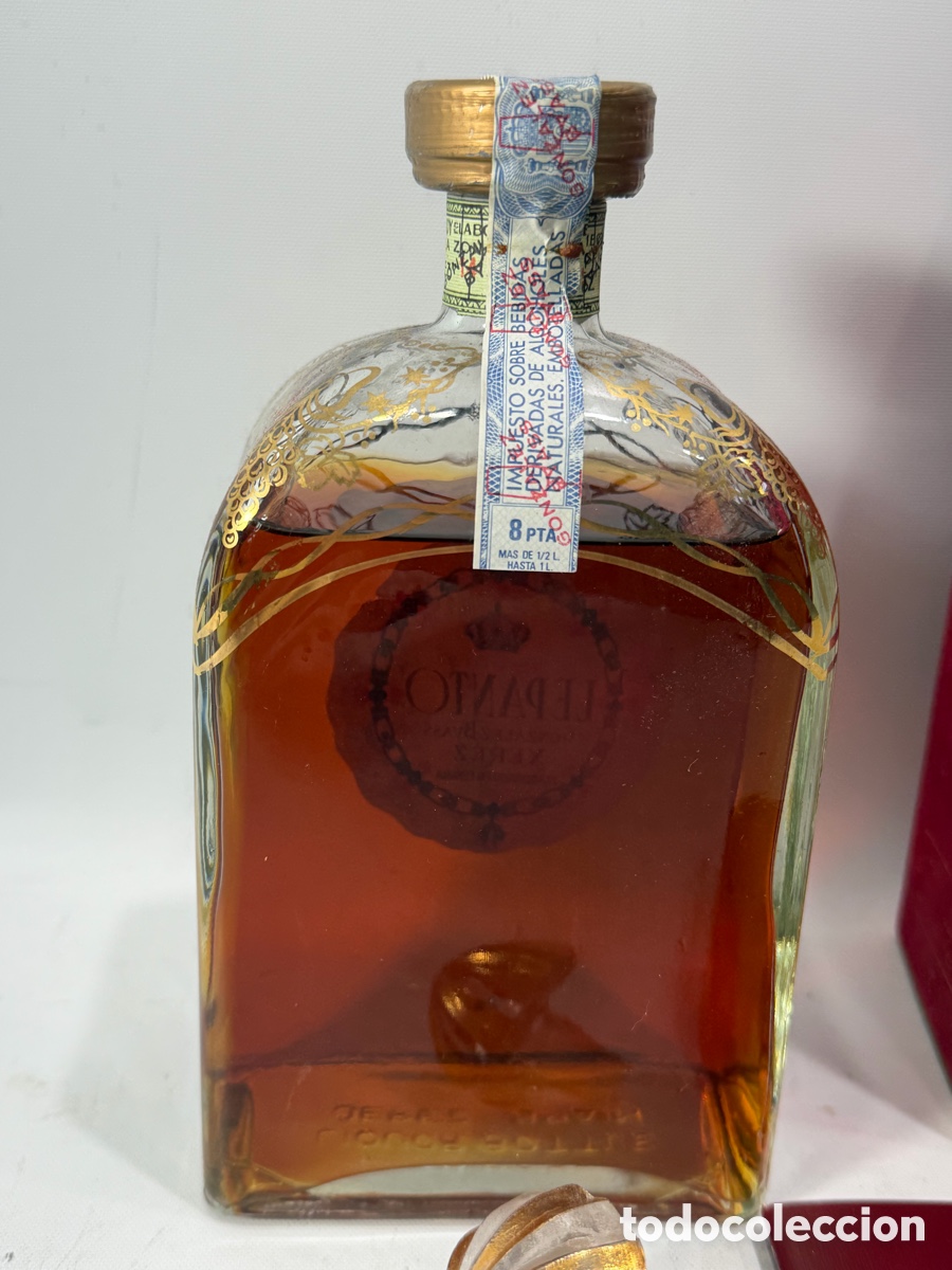 Coleccionismo de vinos y licores: BOTELLA BRANDY DE LUXE LEPANTO - Foto 5