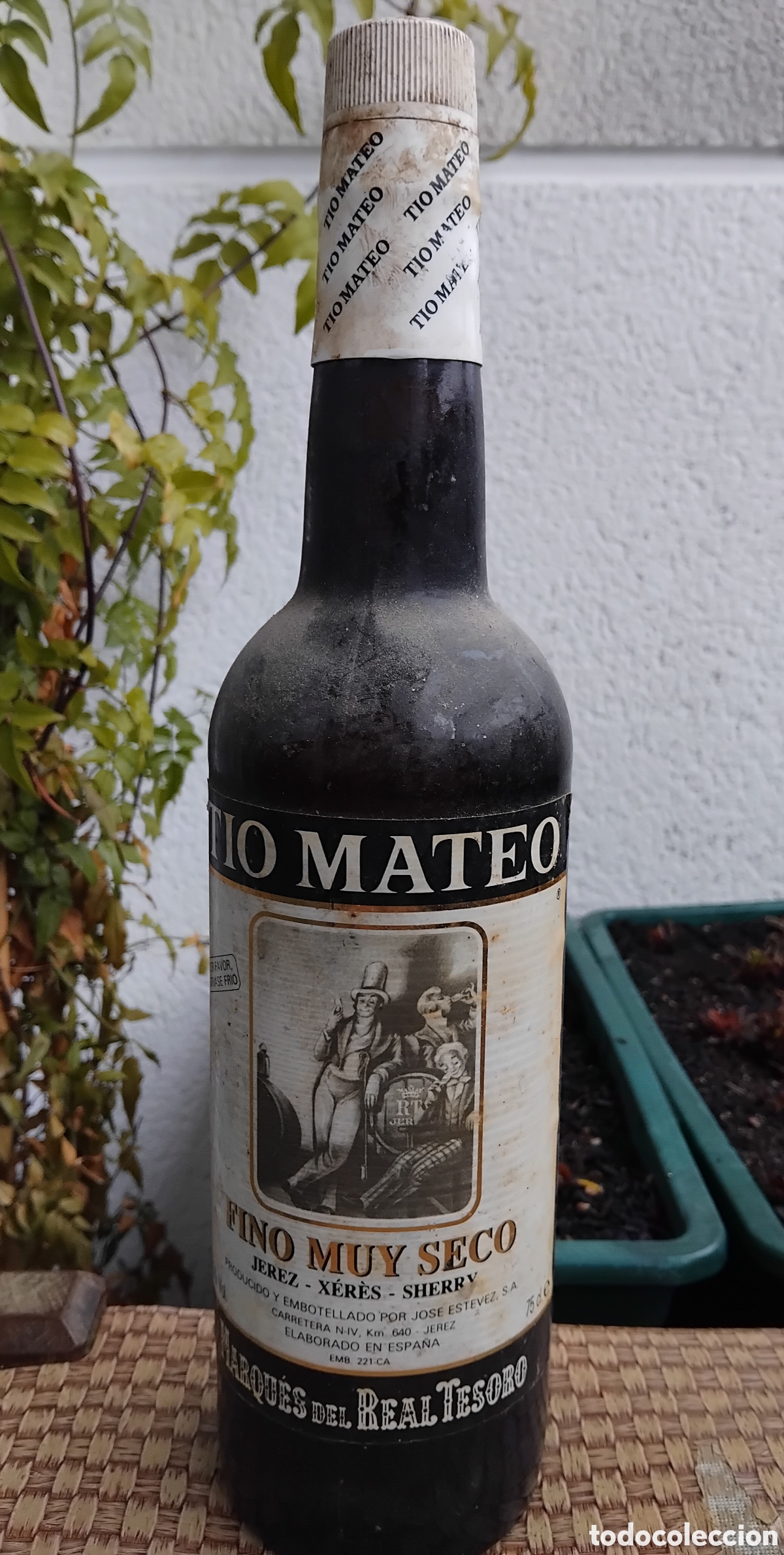 Collection of wines and liquors: Botella de vino fino T&iacute;o Mateo-Bodegas Jos&eacute; Est&eacute;vez - Jerez- 70 cl