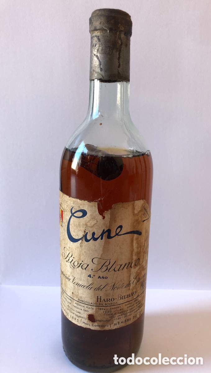 Collection of wines and liquors: Cune blanco Rioja Cuarto (4&ordm;) a&ntilde;o