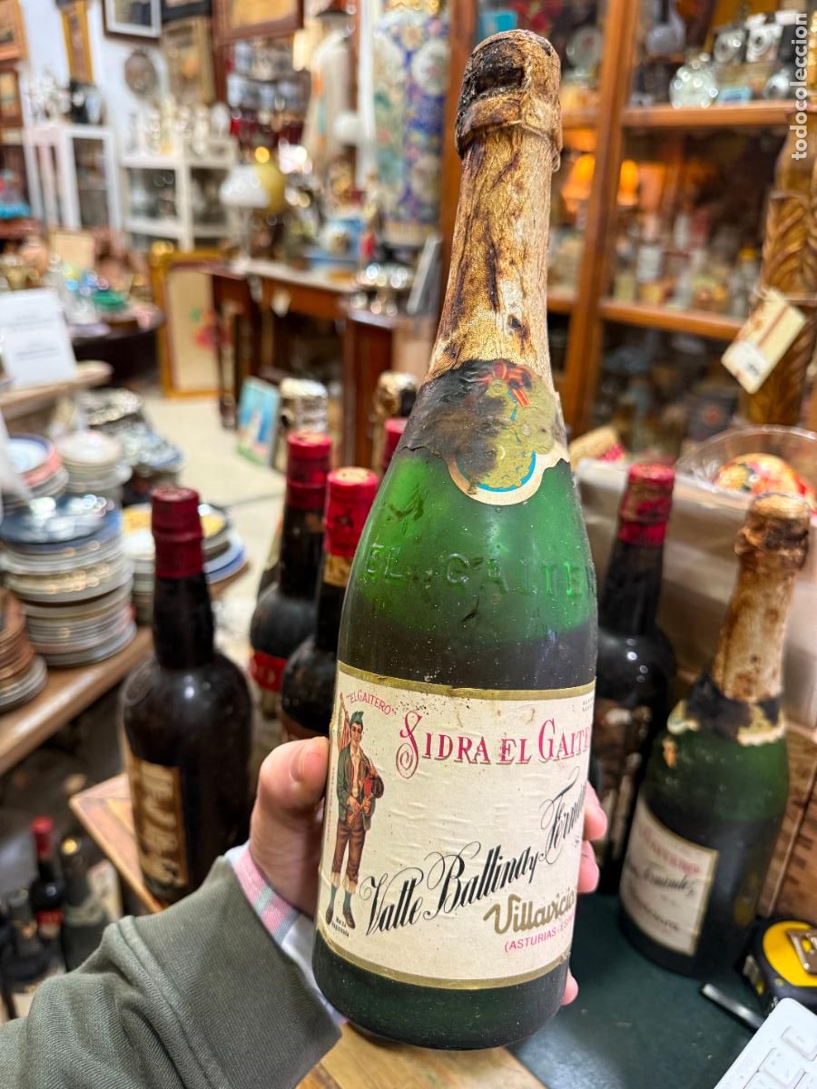 Coleccionismo de vinos y licores: BOTELLA SIDRA EL GAITERO - Foto 1