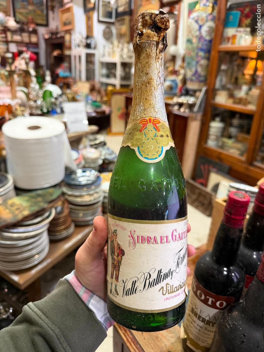 Coleccionismo de vinos y licores: BOTELLA SIDRA EL GAITERO - Foto 1