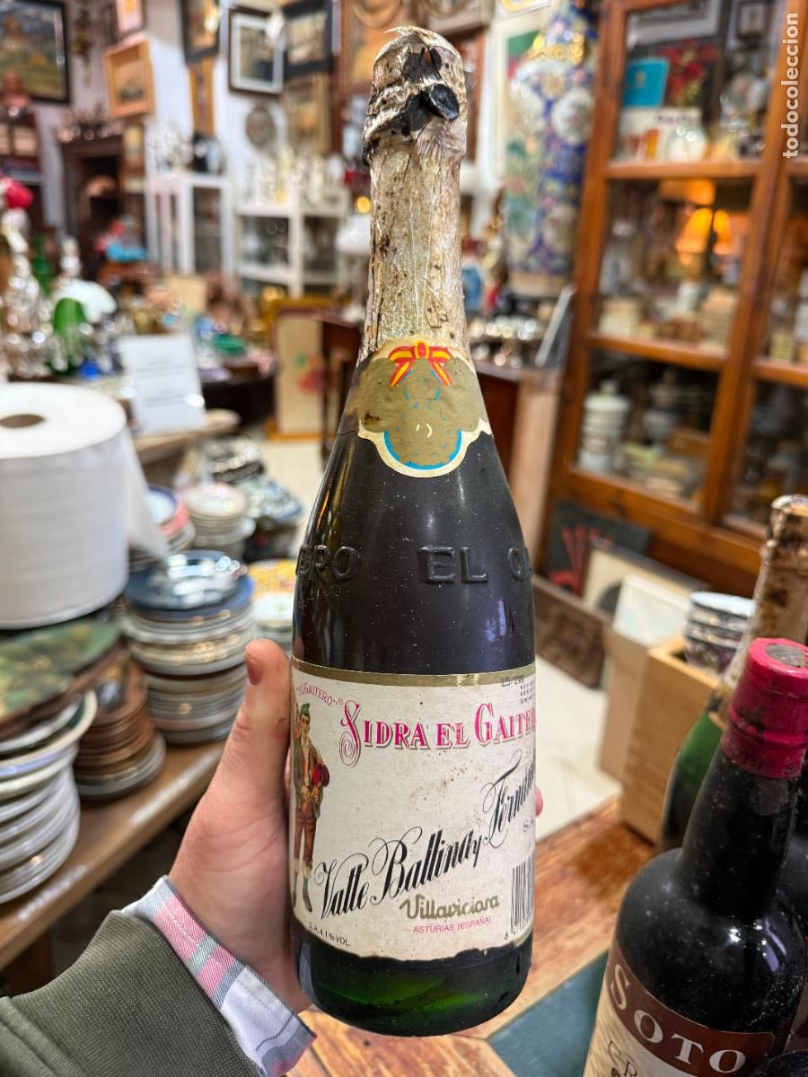 Coleccionismo de vinos y licores: BOTELLA SIDRA EL GAITERO - Foto 1