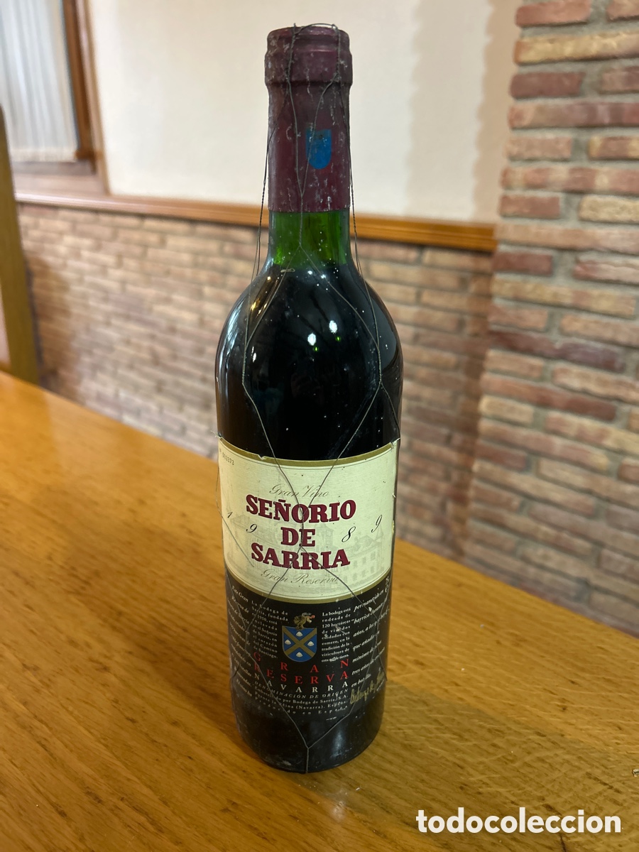 Collection of wines and liquors: Se&ntilde;or&iacute;o de Sarria Gran Reserva 1989