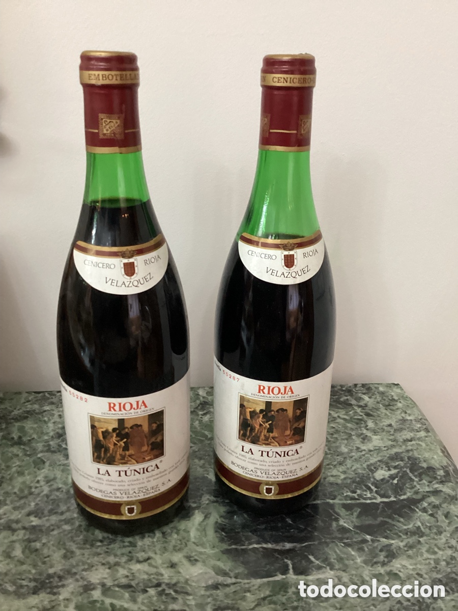 Sammlung von Weinen und Lik&ouml;ren: Dos botellas vino La t&uacute;nica reserva 1985