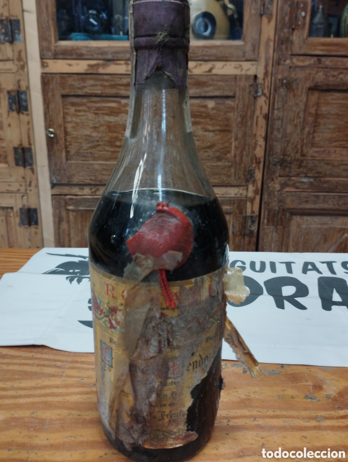 Coleccionismo de vinos y licores: Botella Romate Brandy - Foto 1