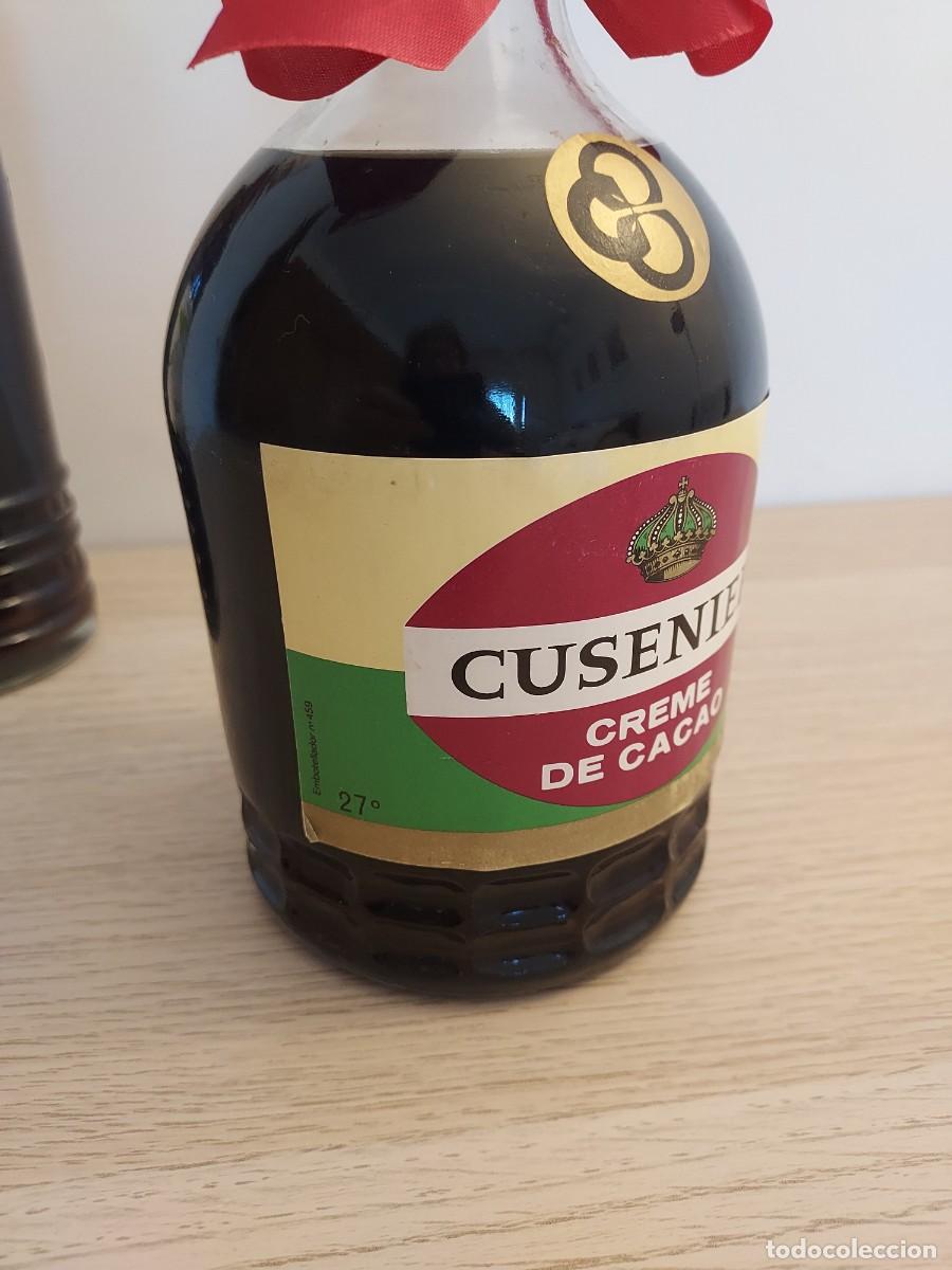 Coleccionismo de vinos y licores: Botella CUSENIER CREME DE CACAO - Foto 6