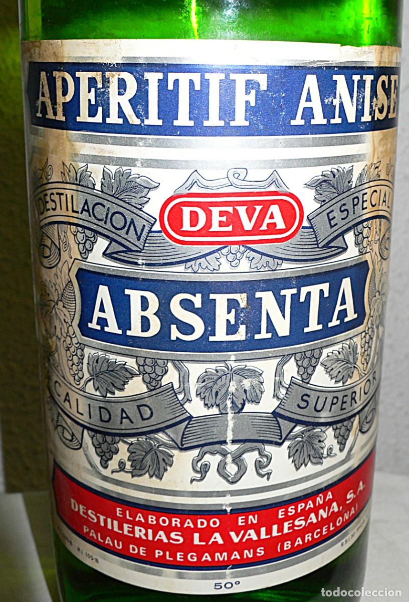Coleccionismo de vinos y licores: BOTELLA ABSENTA DEVA - Foto 2
