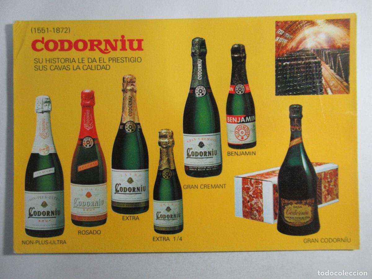 Coleccionismo de vinos y licores: Postal Cavas Codorniu - Escrita - Foto 1