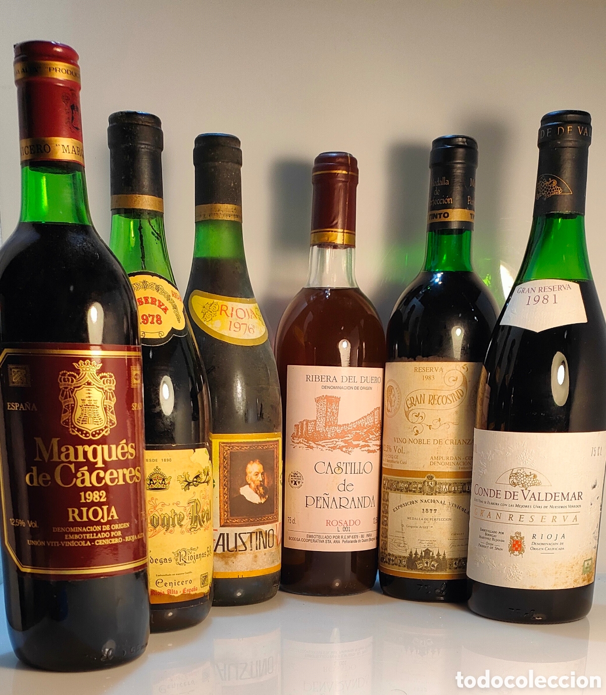 Colecionismo de vinhos e licores: 6 botellas Vino Diferentes a&ntilde;adas y Denominaciones de Origen