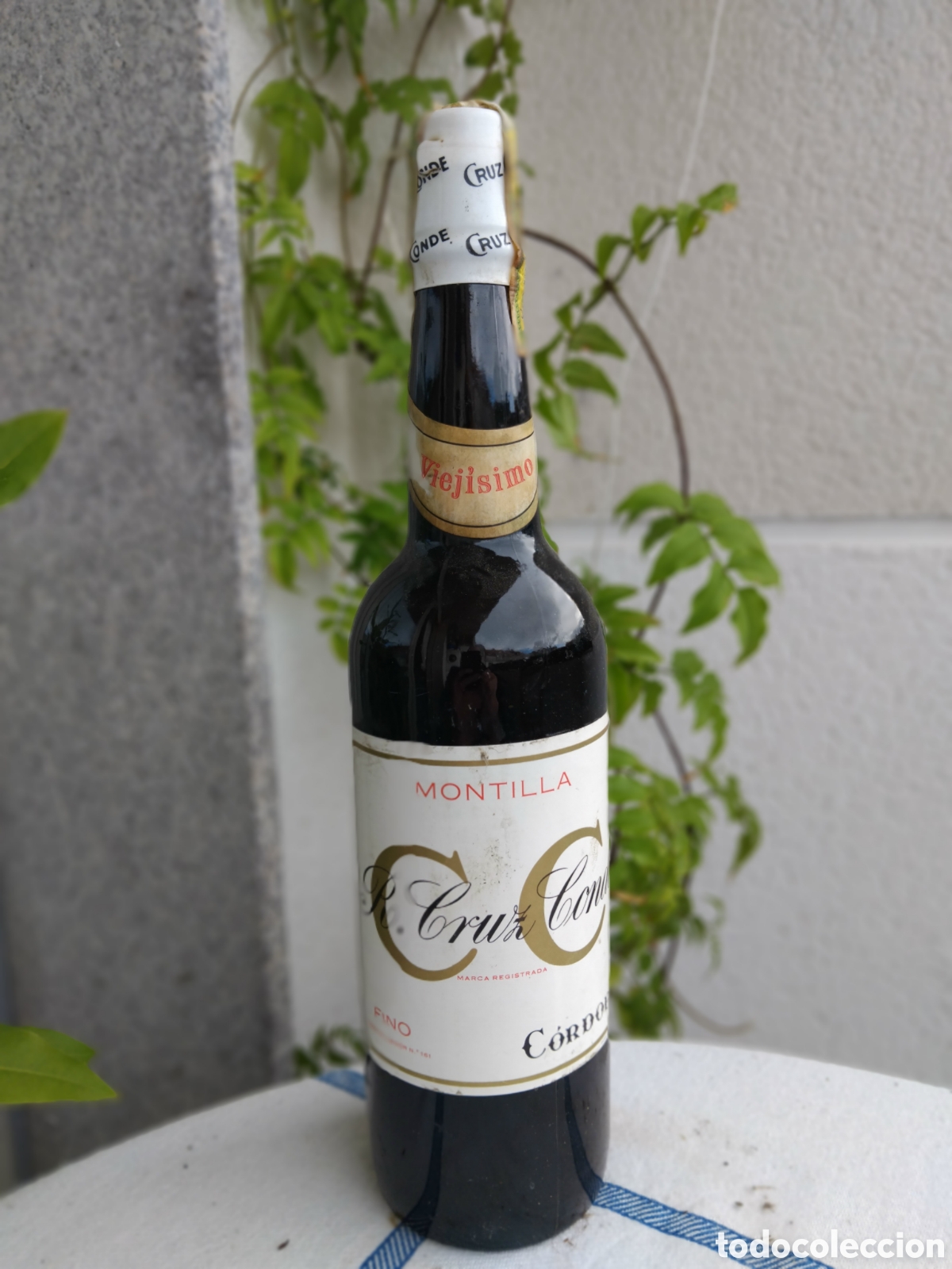 Colecionismo de vinhos e licores: Botella vino montilla viej&iacute;simo CRUZ CONDE, Coʻrdoba