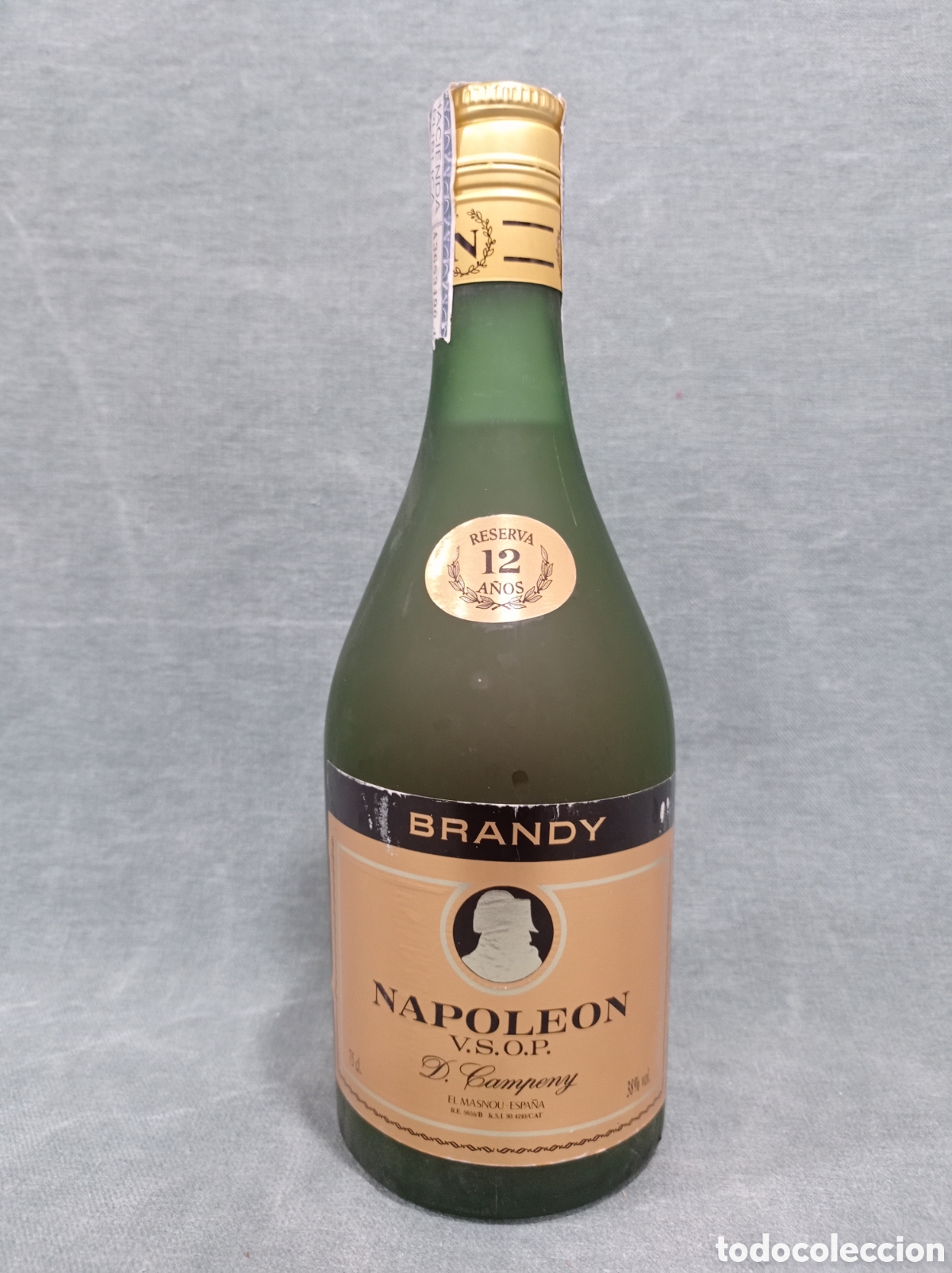Coleccionismo de vinos y licores: BOTELLA BRANDY NAPOLE&Oacute;N - RESERVA 12 A&Ntilde;OS - D. CAMPENY