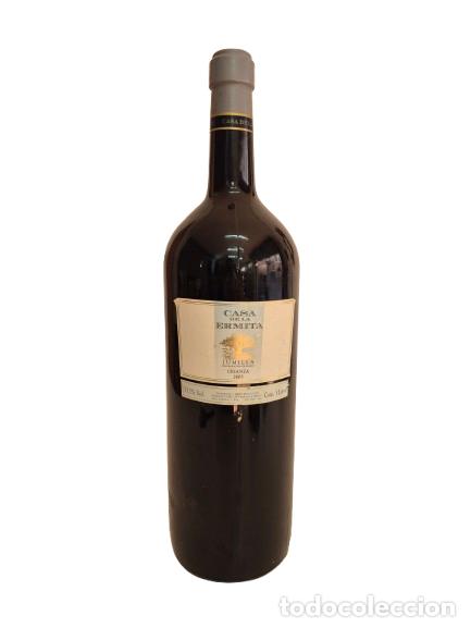Collection of wines and liquors: Decorativa Botella Magnum - Vino, Casa de la Ermita - Altura 53 cm - Vac&iacute;a