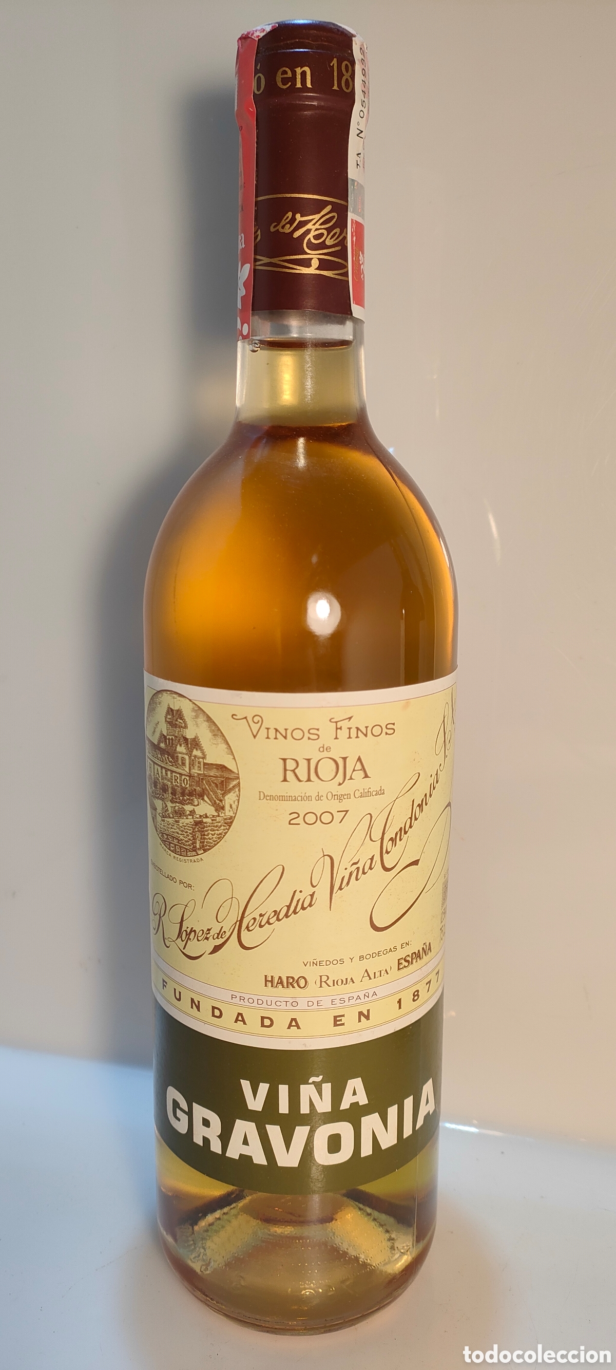 Sammlung von Weinen und Lik&ouml;ren: 2007 Vi&ntilde;a Gravonia Bodegas L&oacute;pez Heredia vi&ntilde;a Tondonia Rioja