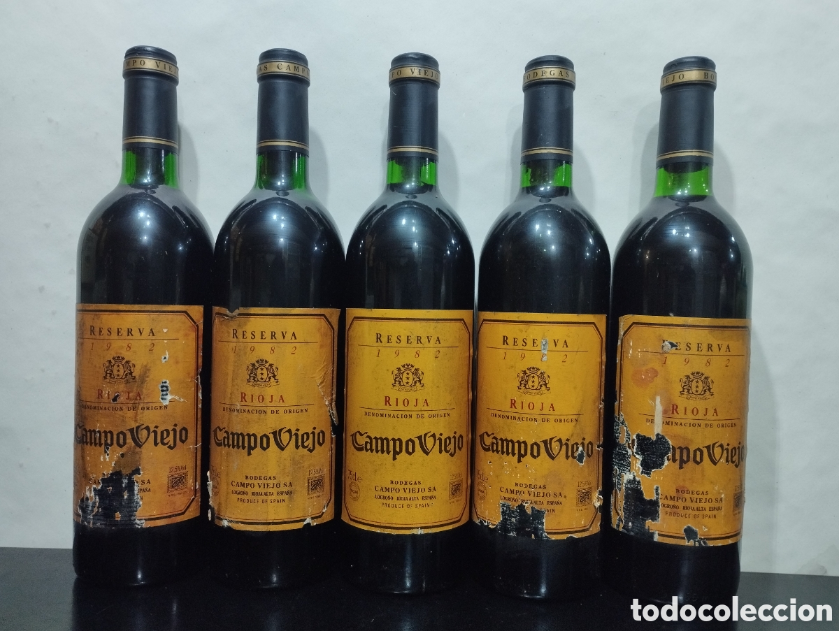 Coleccionismo de vinos y licores: Campo Viejo Reserva de 1982.