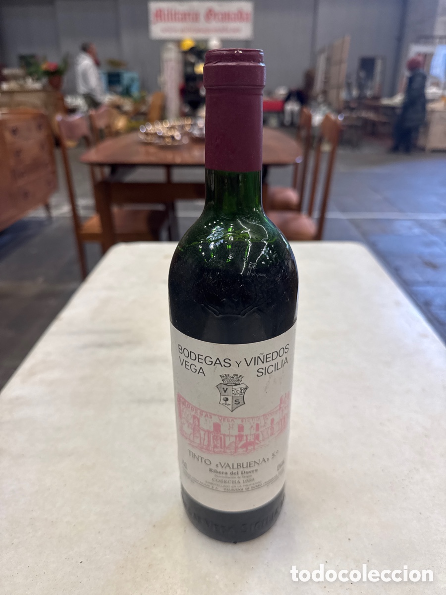 Collectionnisme de vins et liqueurs: Botella de vino Vega Sicilia tinto Valbuena cosecha 1989