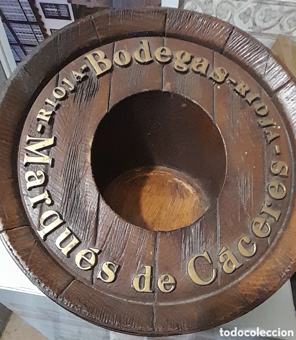 Coleccionismo de vinos y licores: Soporte expositor para botella - Foto 1