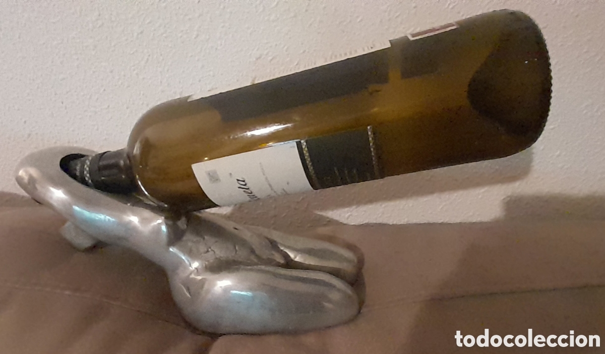Coleccionismo de vinos y licores: Soporte para botella mujer - Foto 2