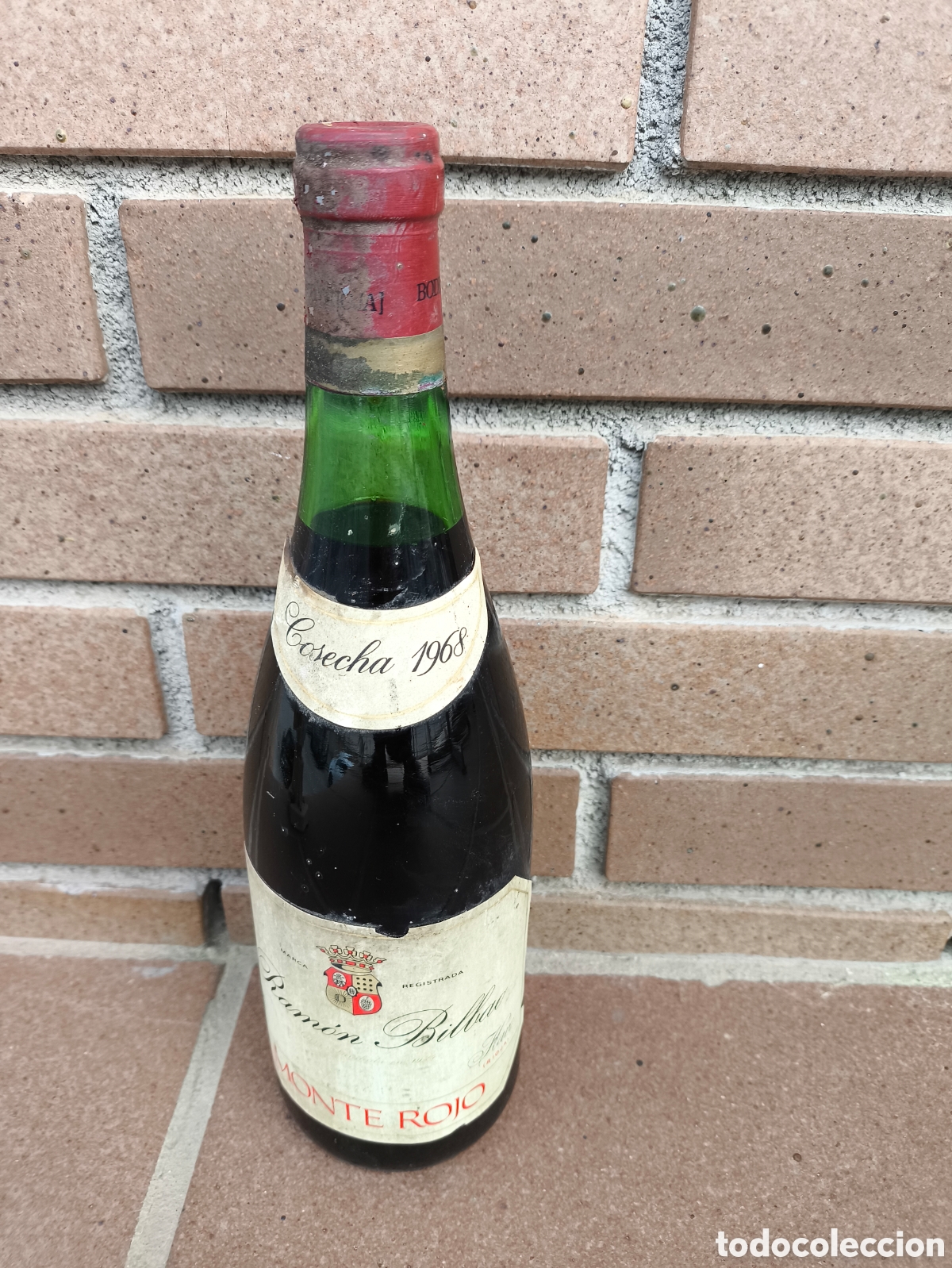 Coleccionismo de vinos y licores: Botella monte rojo Ram&oacute;n Bilbao 1968