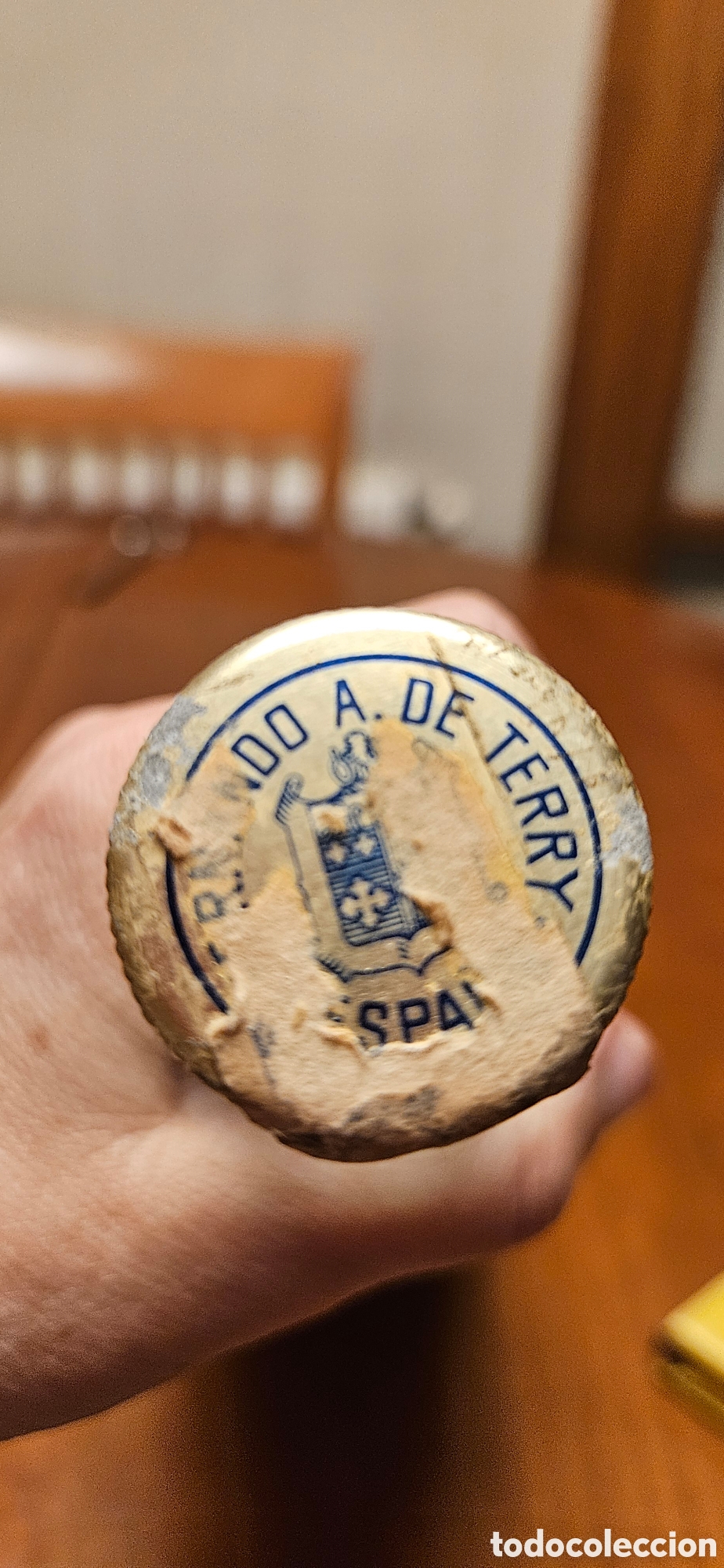 Coleccionismo de vinos y licores: Botella Brandy Centenario - Foto 3