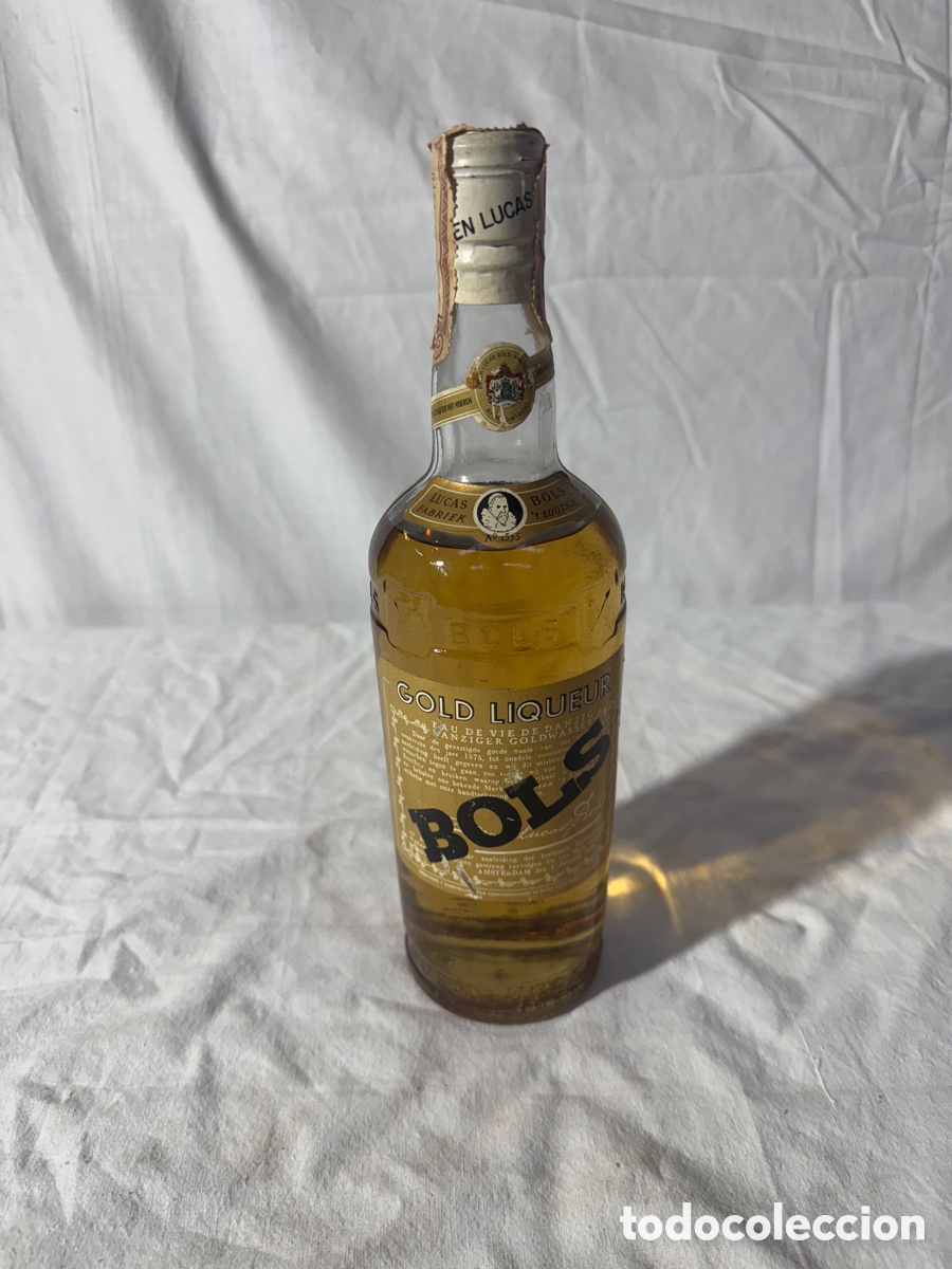 Collection of wines and liquors: Botella de licor Gold Bols precinto 80 ctmos
