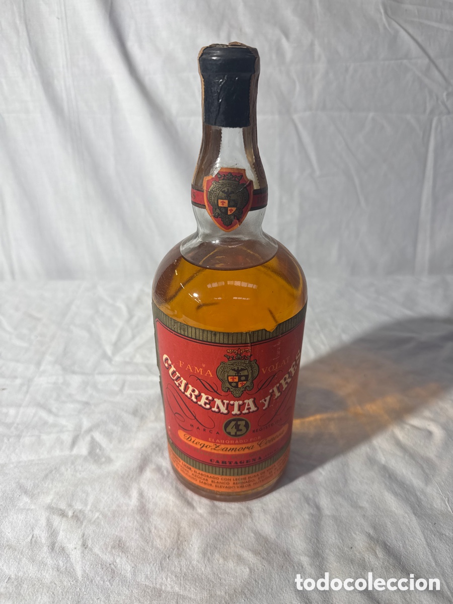 Coleccionismo de vinos y licores: Botella de licor 43 precinto 80 ctmos