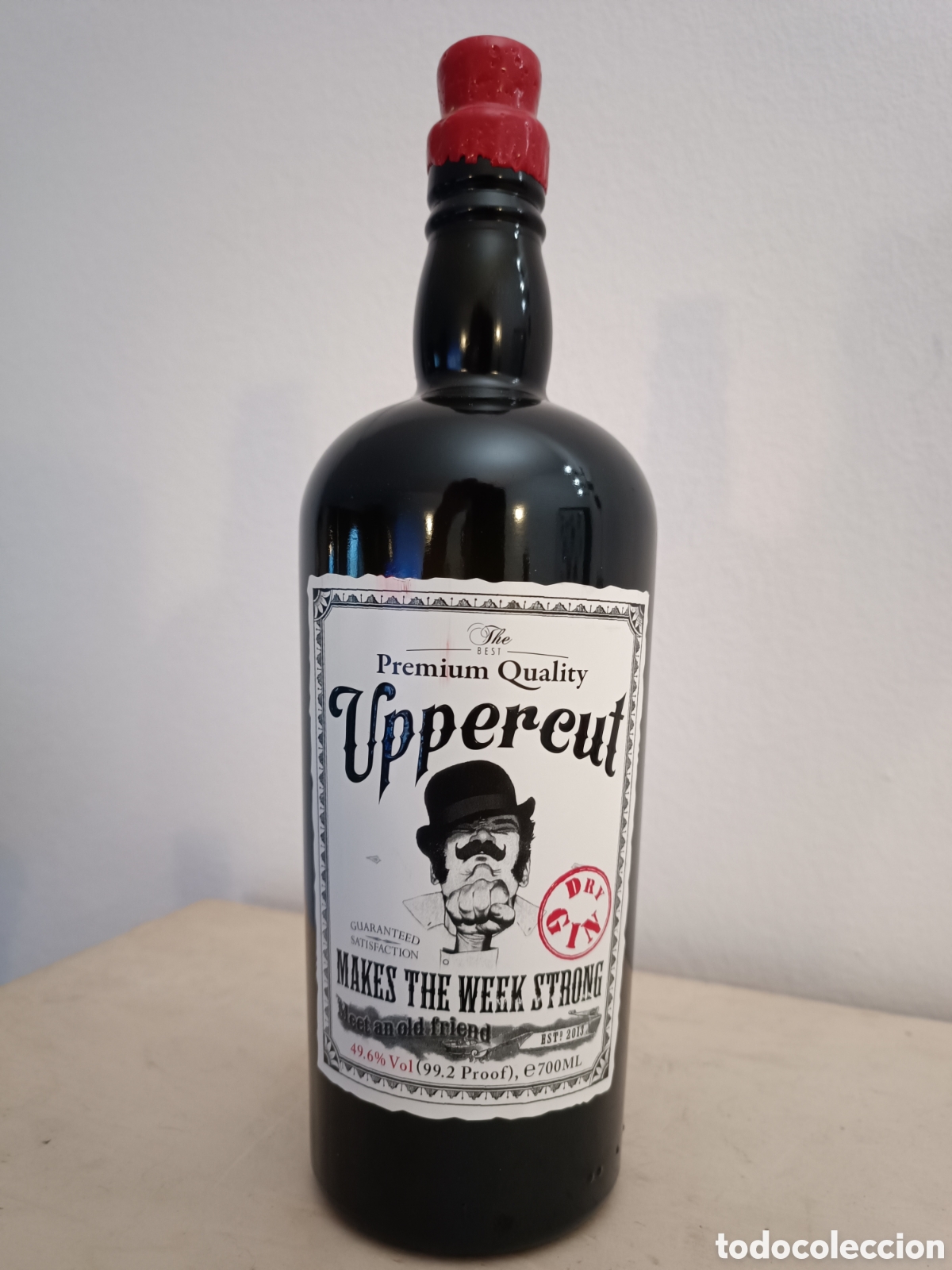 Coleccionismo de vinos y licores: BOTELLA DE GINEBRA &rdquo;UPPERCUT&rdquo;
