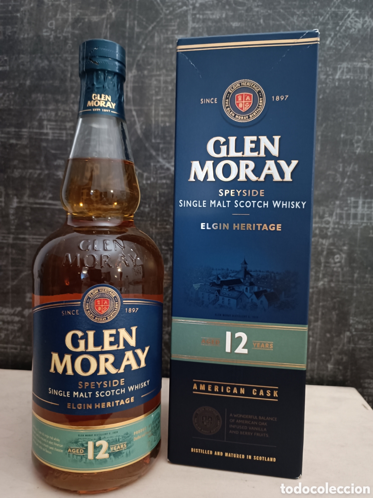 Collectionnisme de vins et liqueurs: BOTELLA DE WHISKY SPEYSIDE SINGLE MALT, &rdquo;GLEN MORAY&rdquo;, 12 A&Ntilde;OS