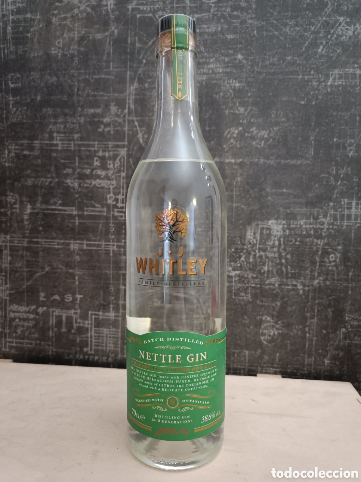Coleccionismo de vinos y licores: BOTELLA DE GINEBRA &rdquo;NETTLE&rdquo;.