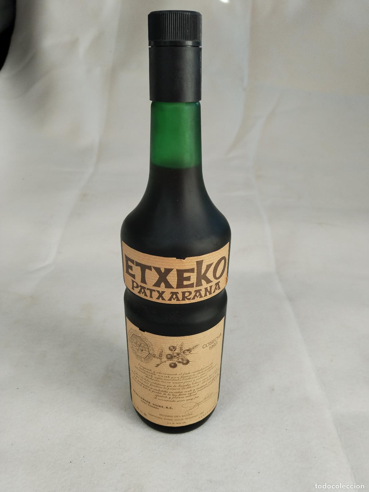 Coleccionismo de vinos y licores: pacharan etxeko patxarana cosecha 1993