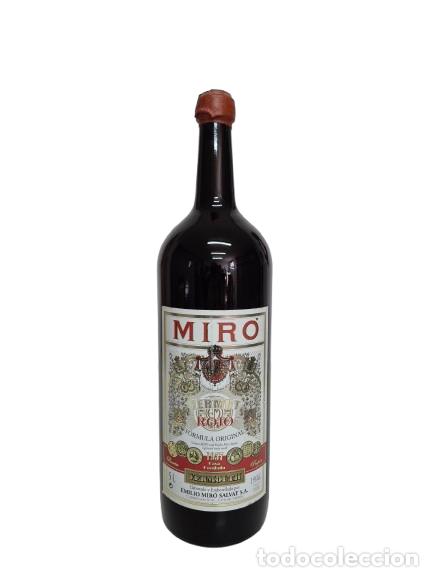 Coleccionismo de vinos y licores: Botella Magnum - Vermut Rojo Mir&oacute; - Emilio Mir&oacute; Salvat, Reus - Llena