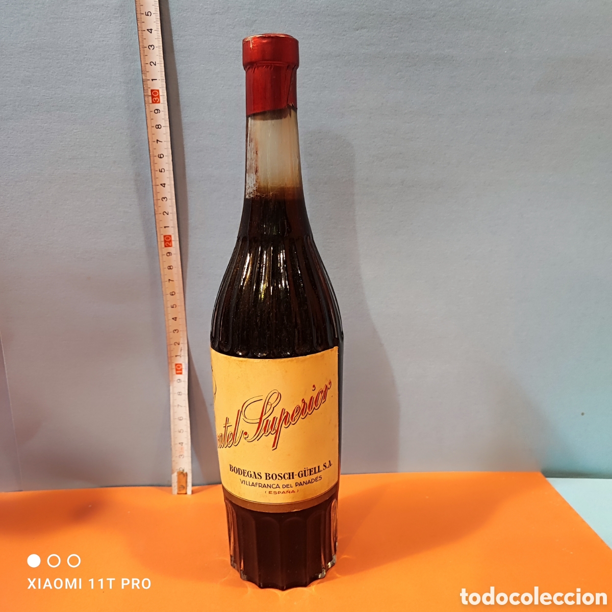 Coleccionismo de vinos y licores: Botella de vino Moscatel Superior, elaborado por bodegas Bosch