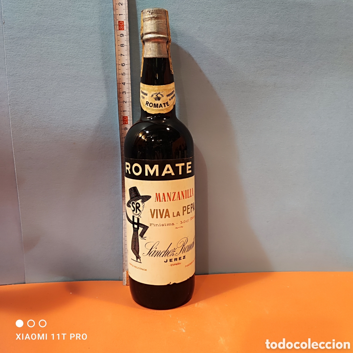Coleccionismo de vinos y licores: Botella de Romate Viva la Pepa