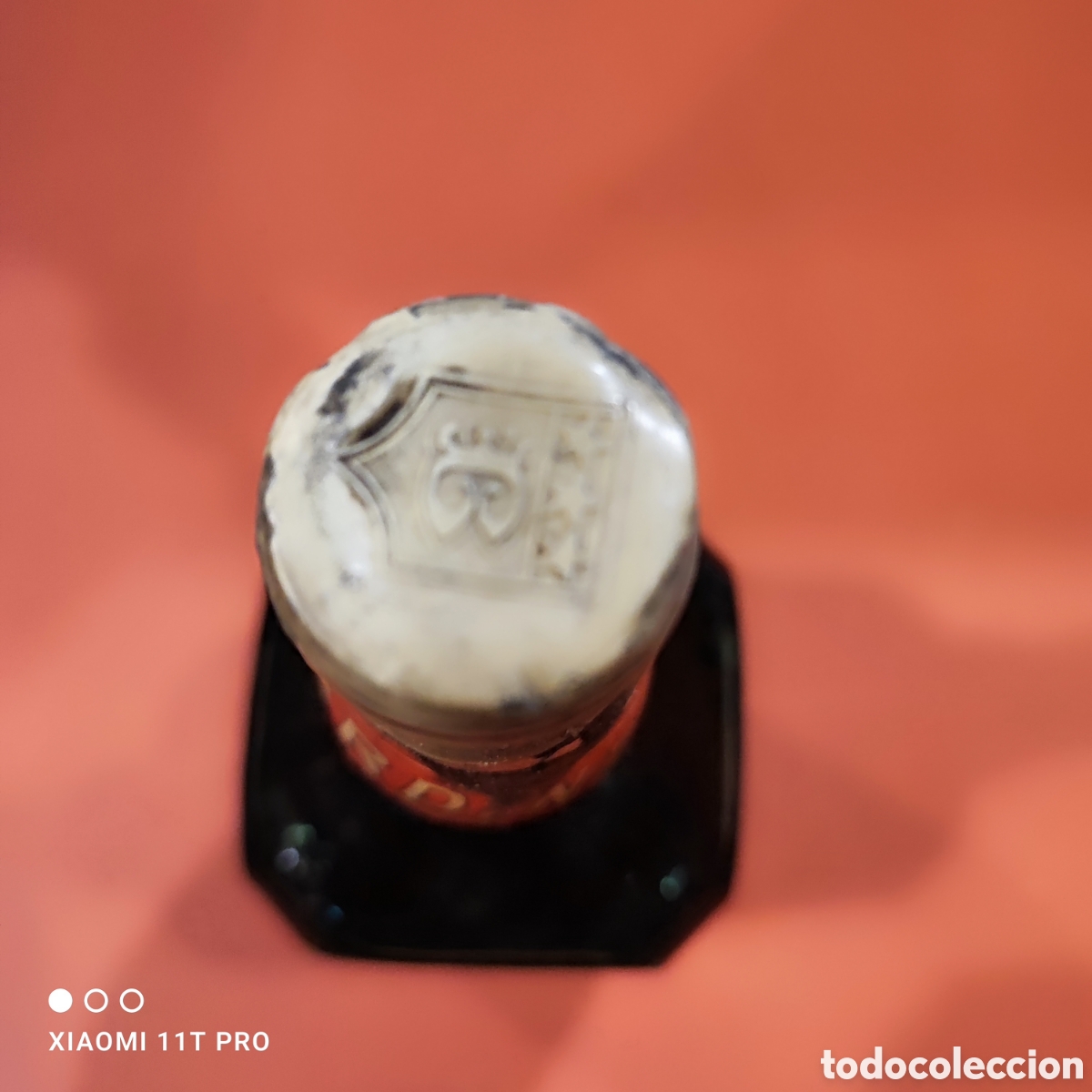 Coleccionismo de vinos y licores: Botella de peppermint Green star. - Foto 4