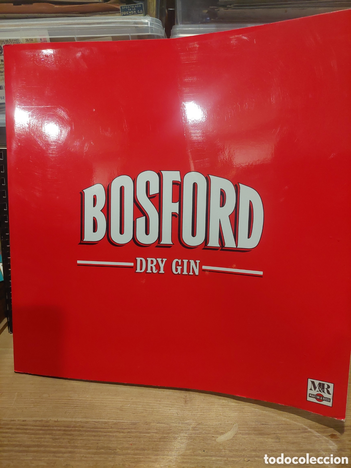 Coleccionismo de vinos y licores: PUBLICIDAD BOSFORD DRY GON DISCO JUEGO ROLETTE