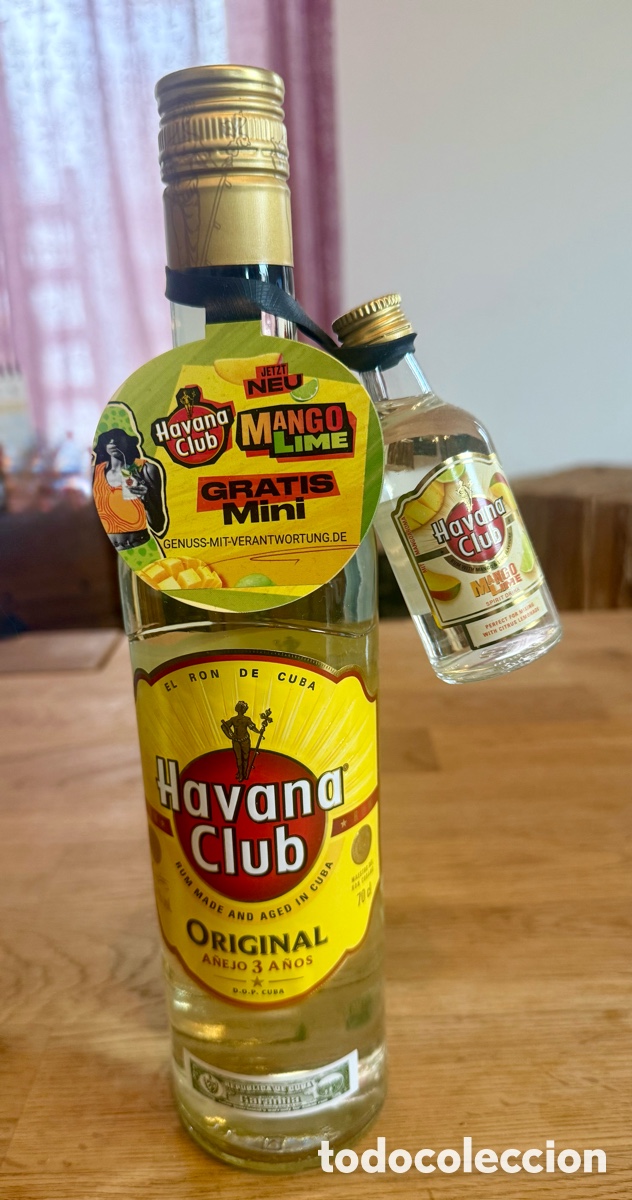 Coleccionismo de vinos y licores: Havana Club 3 A&ntilde;os und Mango mini