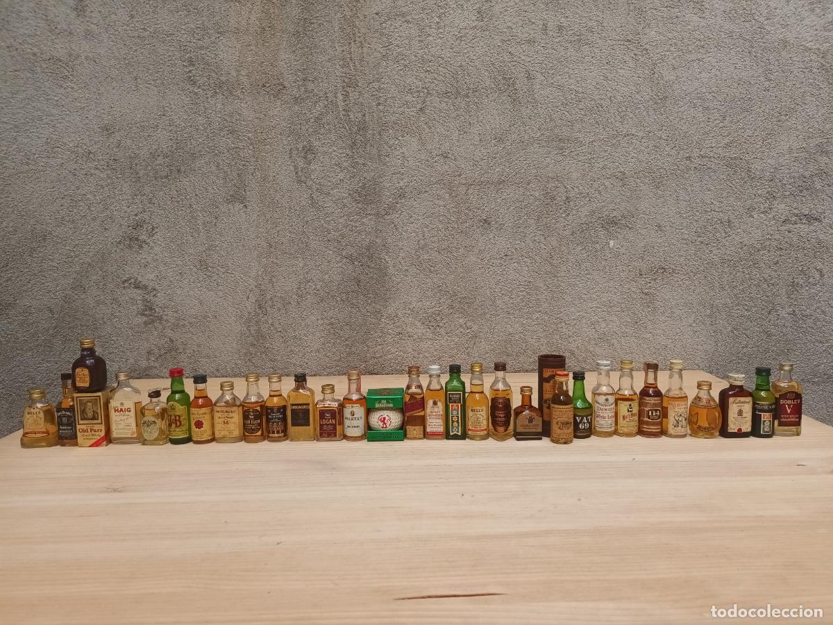 Coleccionismo de vinos y licores: LOTE MINI BOTELLA WHISKY.